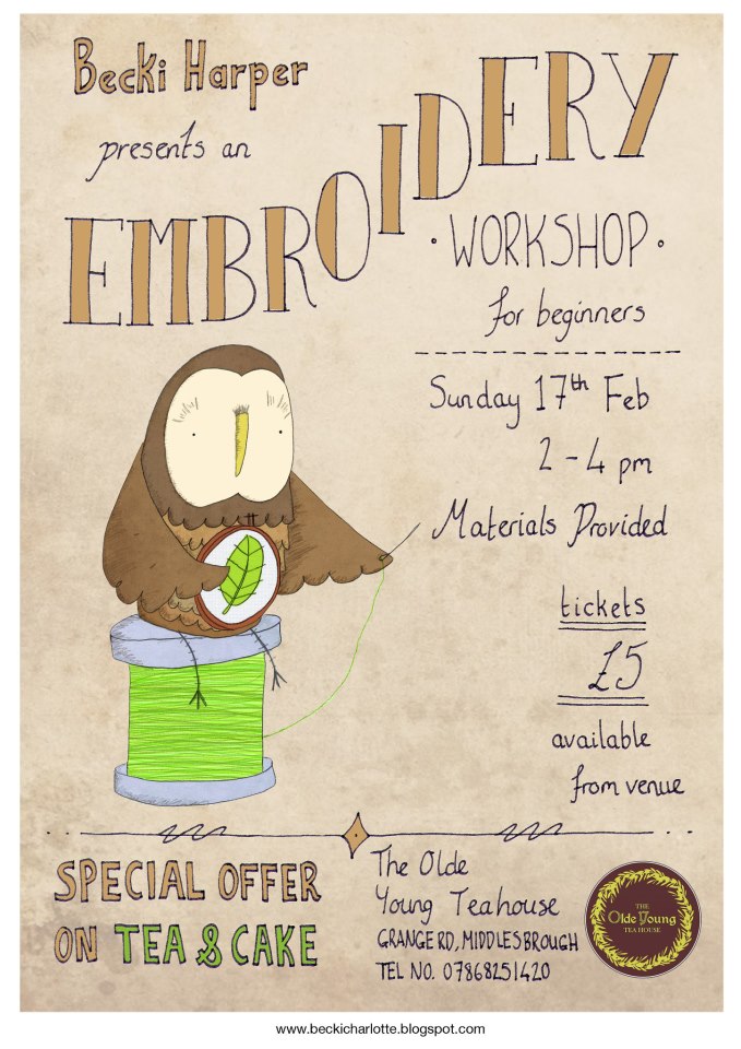 Embroidery Workshop poster