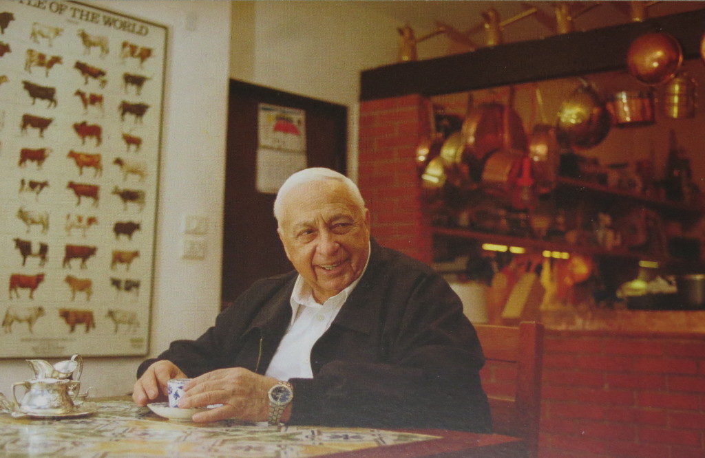 Ariel Sharon in his home Havat Hashikmim – Sycamore Ranch, 2001 Photo by Ziv Koren
